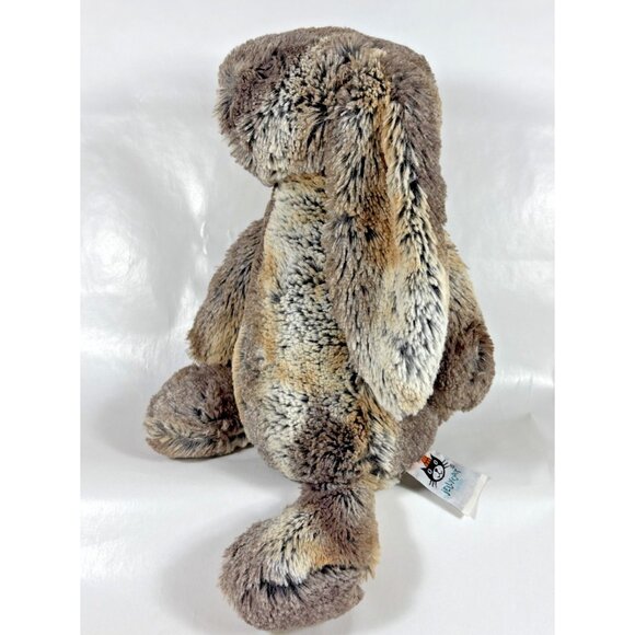JellyCat Woodland Bashful Bunny Plush Stuffed Animal Toy Grey Brown Rabbit 11" - Picture 5 of 9